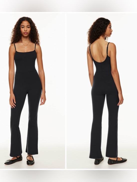 Wilfred Pants - Wilfred Free Aritzia Freestyle Kick Flare One Piece Jumper Jumpsuit Black Sz S